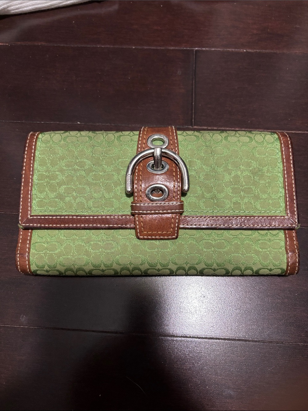RARE Coach Green SoHo Wallet